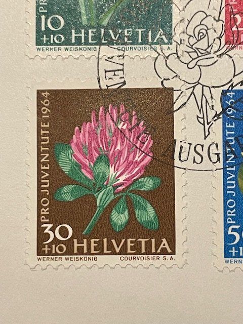 Tutti i francobolli: Projuventute Marken 1964 – Usato da Herisau venduto da ErWi9100 4