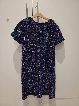 Mädchen Pailettenkleid Gr. 158-164