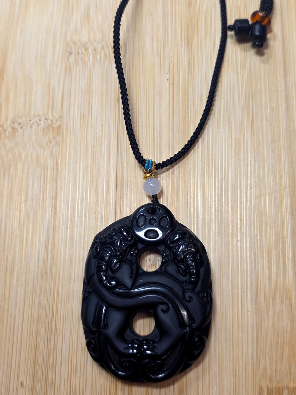 Minerali & Pietre curative: Pixiu Obsidian Anhänger – Nuovo e nell'imballaggio originale da Matzingen venduto da Shay_Crystalz
