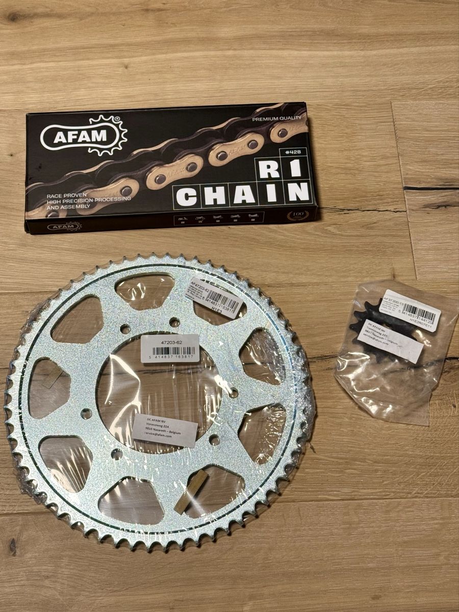 Tutti i ricambio per moto: Kettensatz mit Ritzel 13x62 – Nuovo e nell'imballaggio originale da Zuckenriet venduto da Levi.Zubi 1