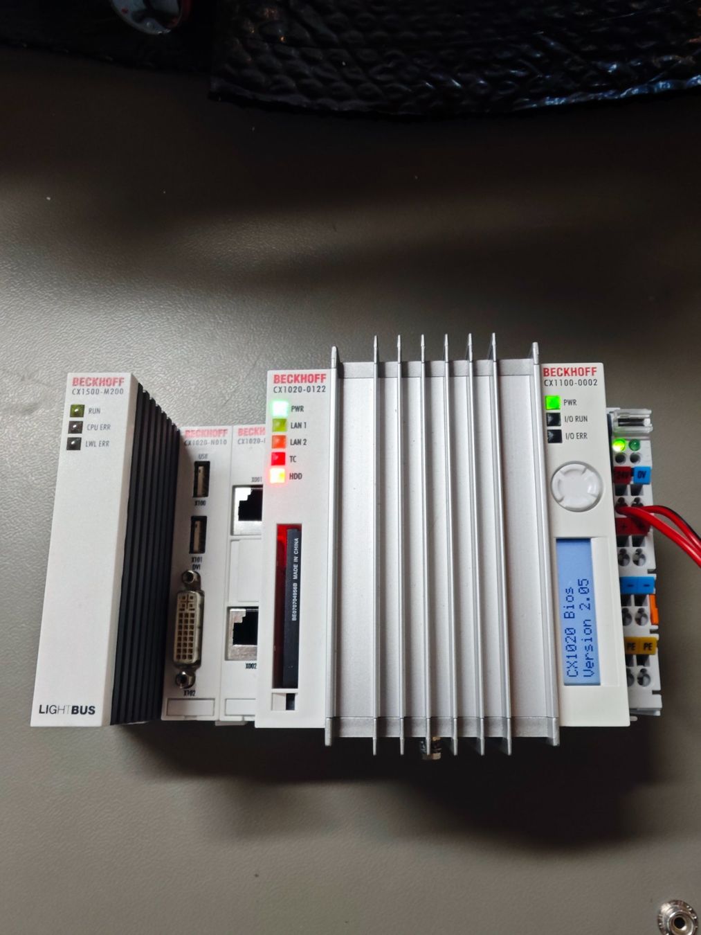 Elektronikbauteile: Beckhoff Embedded PC CX1020 mit Lightbus-Mastermodul – Gebraucht aus Vorderthal von eierchopf