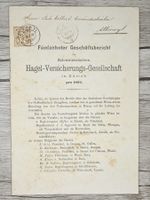 CL14 Document + Timbre Suisse 1895