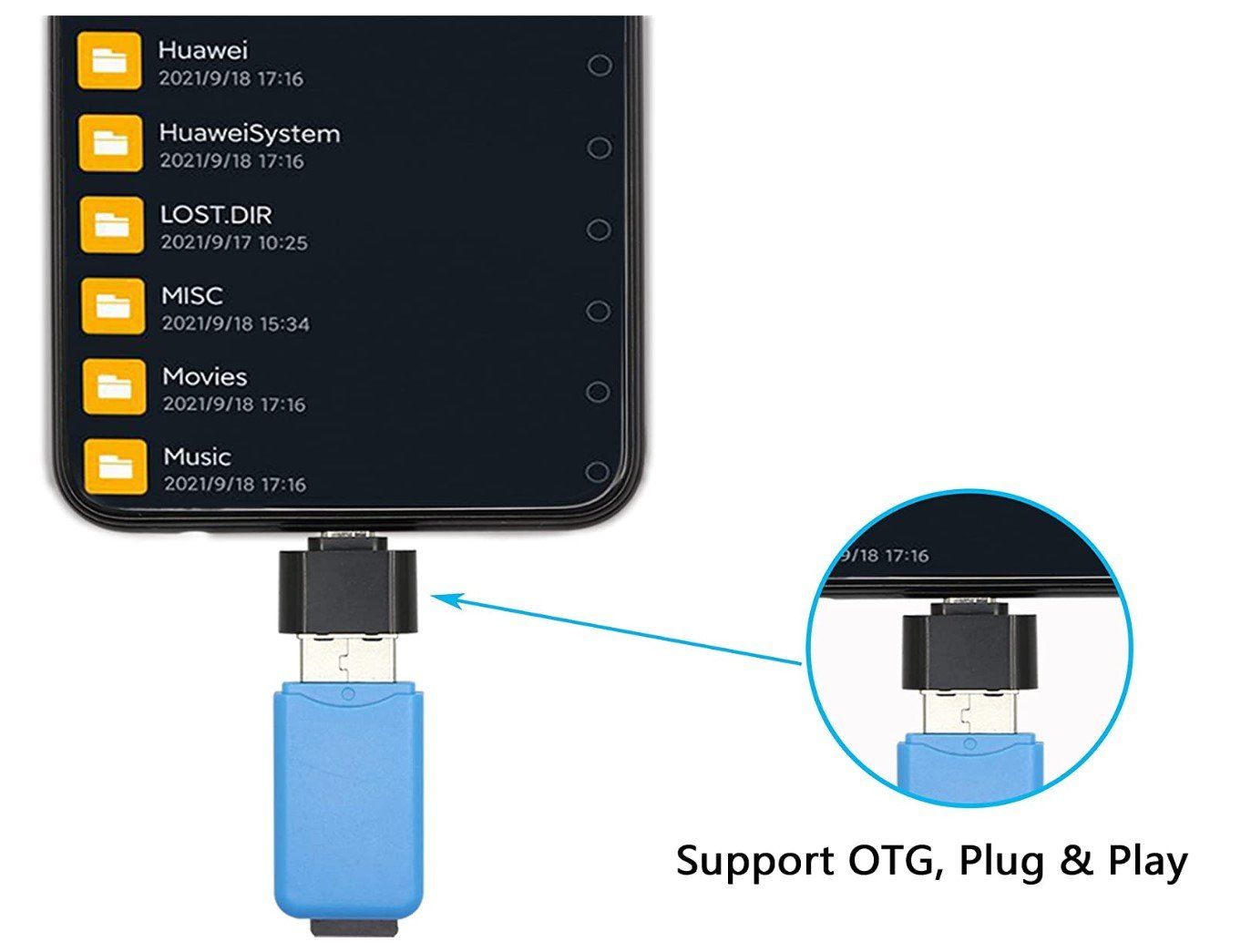 Unità & Adattatore: micro USB Stecker auf USB A Buchse OTG Adapter – Nuovo e nell'imballaggio originale da Rorschacherberg venduto da elektrofreak 1
