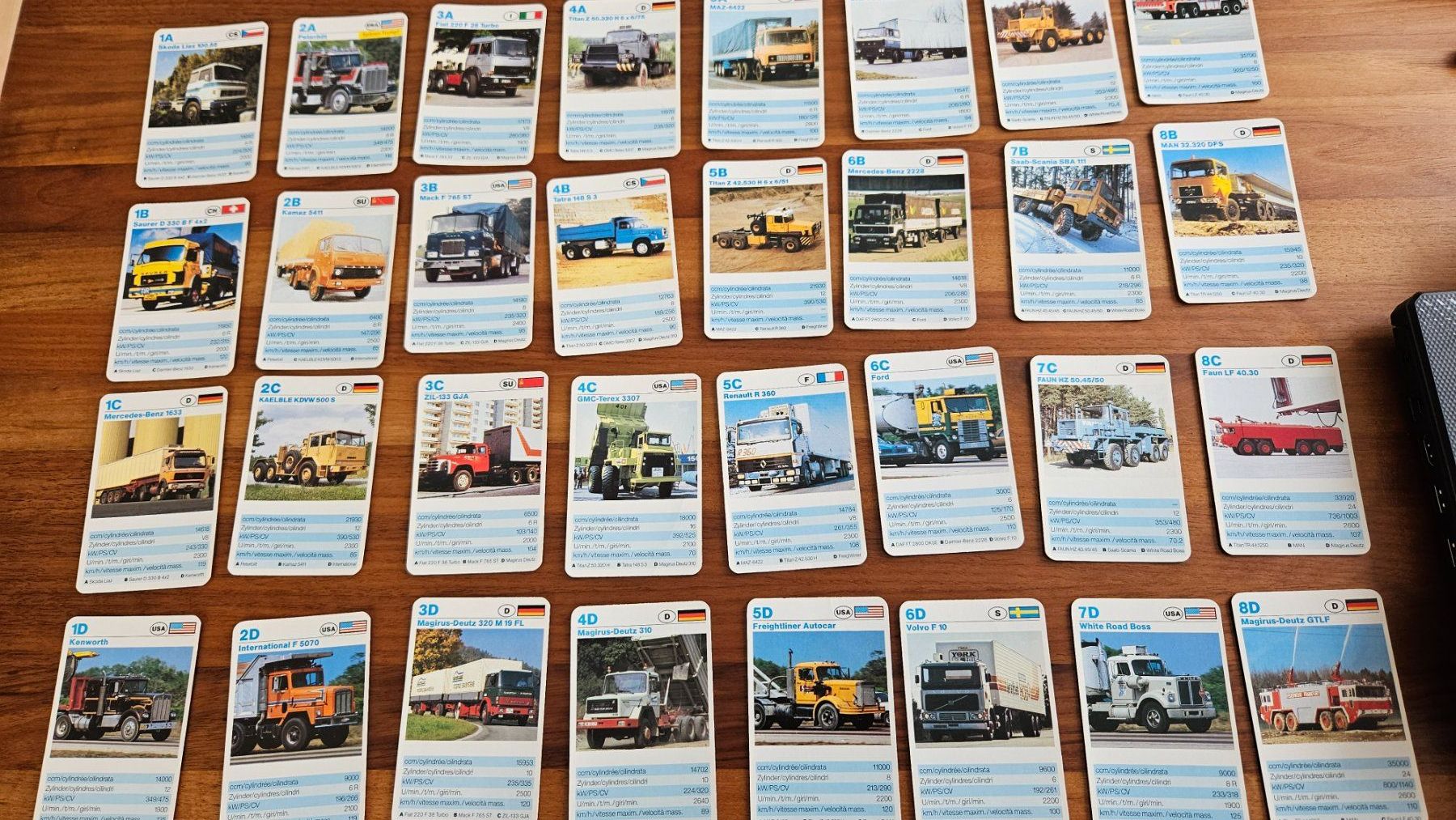 Giochi: Trucks Quartett / Auto-Quartett, komplett – Usato da Untervaz venduto da FullFlap777 1