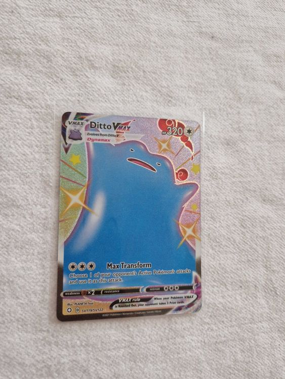 Shining Fates Ditto VMAX Pokémonkarte SV119 / SV122 | Kaufen auf Ricardo