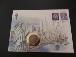 Münzbrief USA 1 Dollar 1979 Liberty - 1988