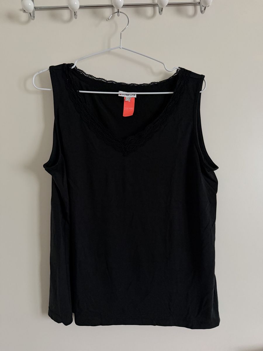 Top: Street One Top mit Spitze Gr. 40 Schwarz – Usato da Langnau am Albis venduto da Schneeflocke92 3