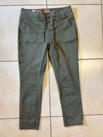 Damen-Jeans Street One, Khaki, Grösse 29 - NEU