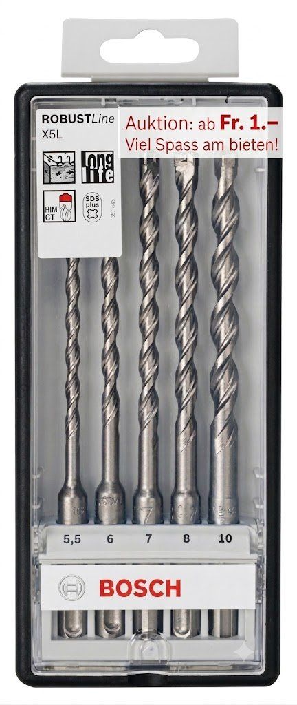 Bosch Alle Werkzeuge: Bosch Hammerbohrer-Set SDS plus-7 Robust Line 5tlg. – Neu und originalverpackt aus Koppigen von Bracher_Mail-House