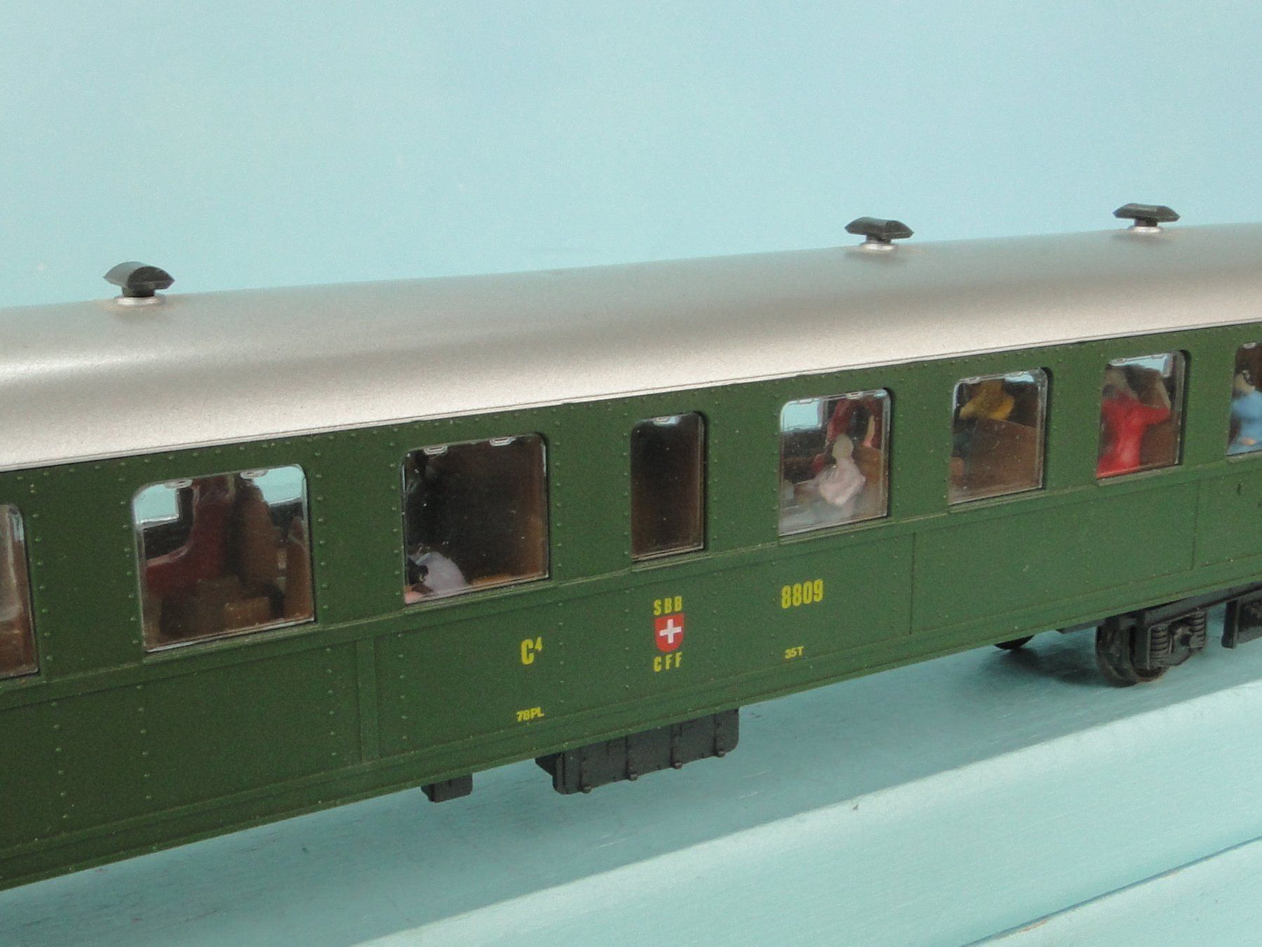 Roco Modellini di ferrovie: Roco H0 SBB C4 3 Kl. LED Beleuchtung – Usato da Bülach venduto da cann11 1