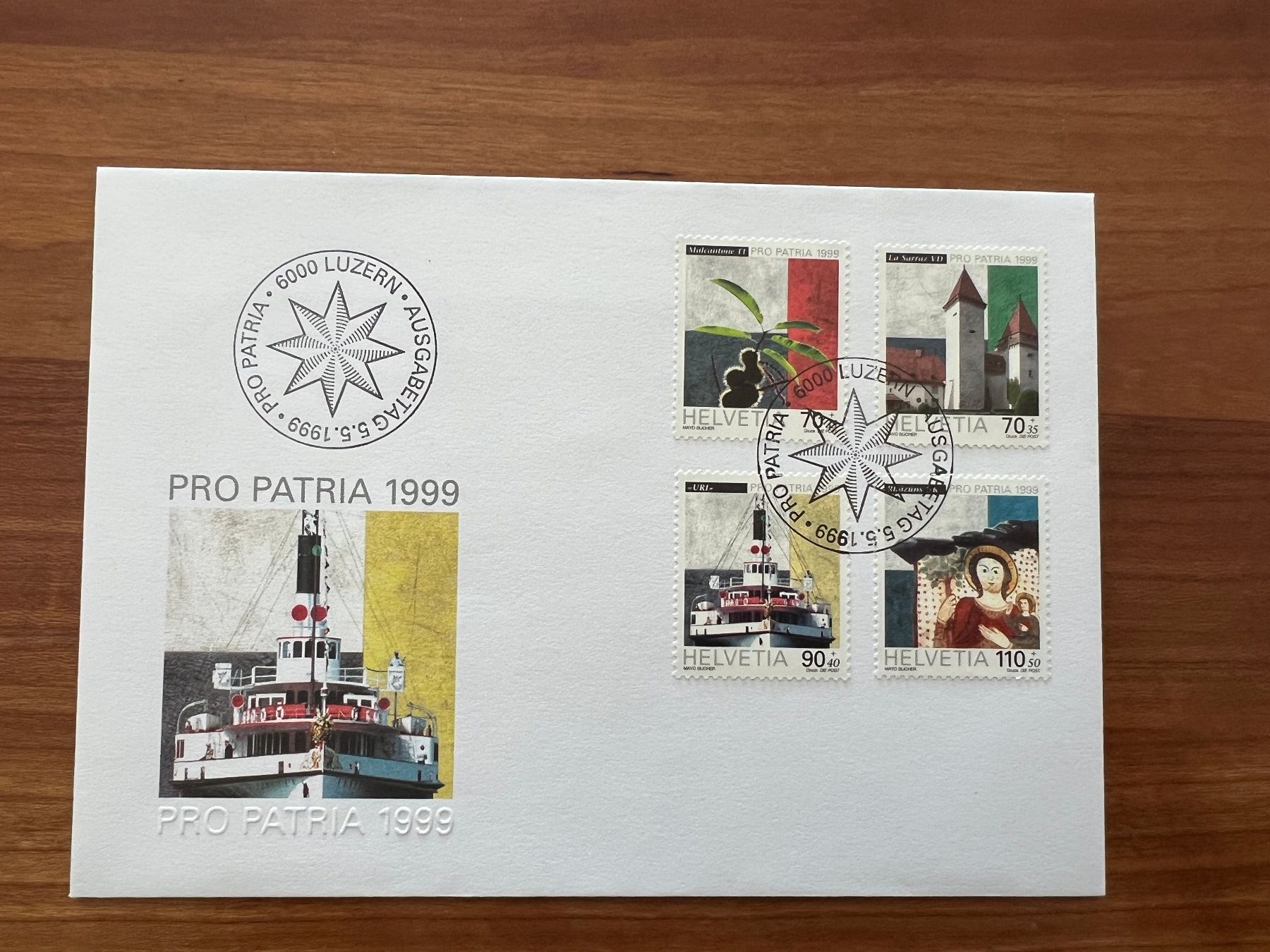 Tutti i francobolli: FDC Pro Patria 1999  (R809) – Usato da Hinwil venduto da Sidi4