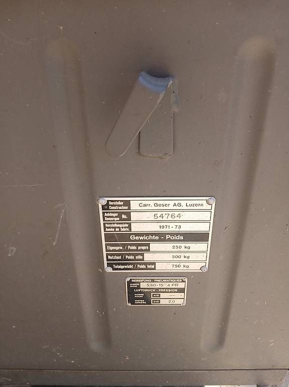 Anhänger: Zivilschutzanhänger/ Materialanhänger – Gebraucht aus Emmetten von Hattiger2 3