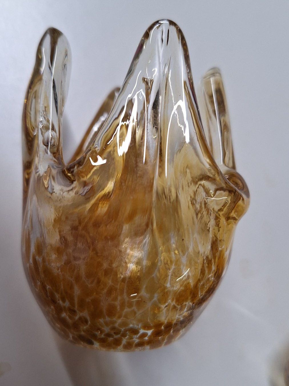 Paralumi: 4 Ersatz- Lampengläser Murano ,bersteinfarben – Usato da Arlesheim venduto da shopradl 3