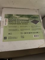 Composit Terrassenplatten, 30x30cm, neu