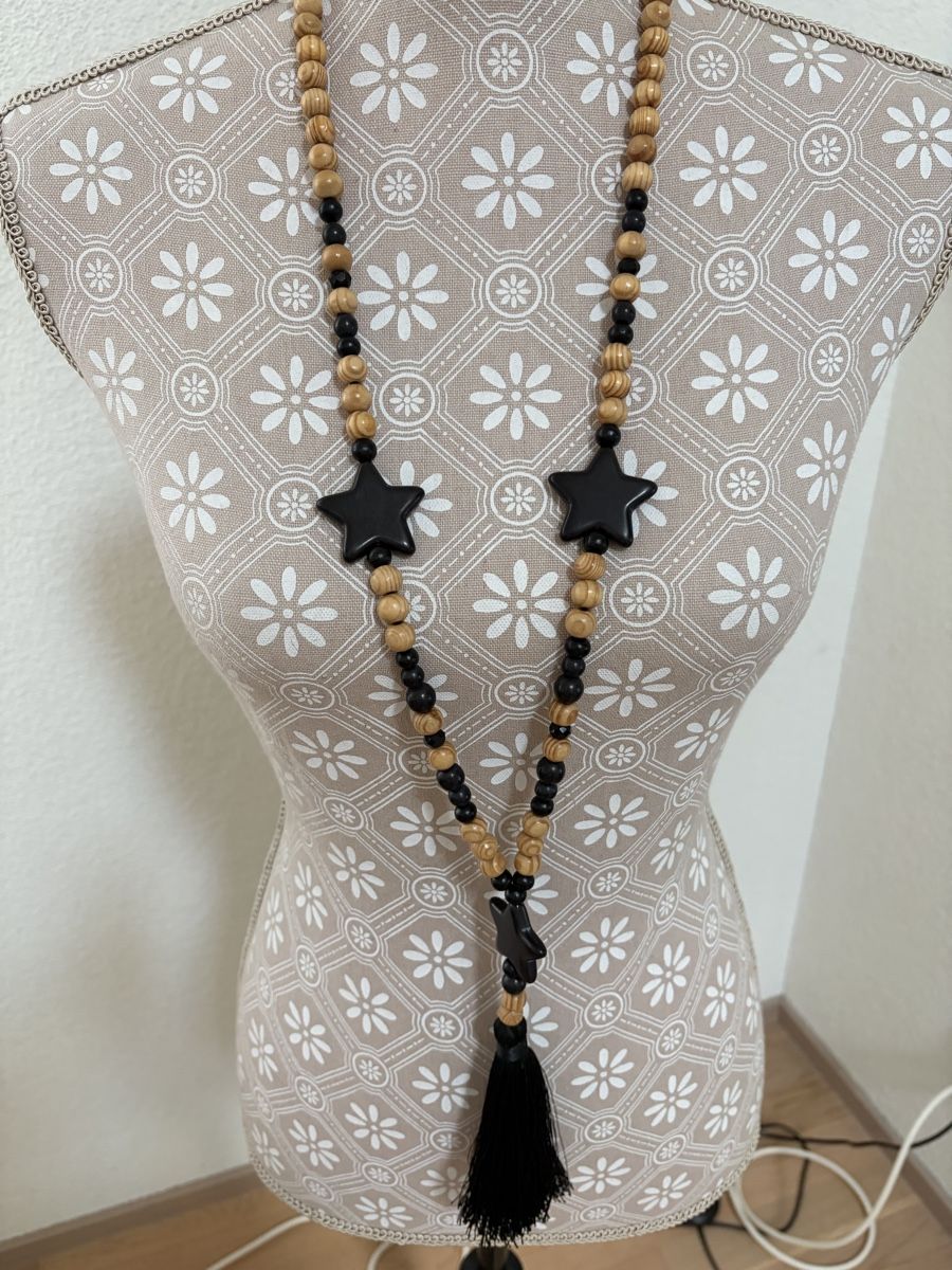 Ketten: Boho-Kette schwarz – Neu (gemäss Beschreibung) aus Bonstetten von Moma10 1