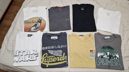 8er Set Herren T-Shirts Gr. M