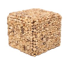 Treibholz Hocker 25 x 30 x 30 cm Beistelltisch Wurzelholz