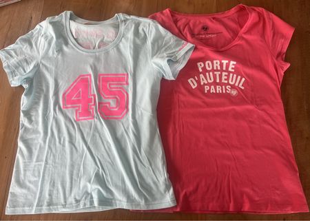 2 t-shirts parfait état Roland Garros & Club Med taille m