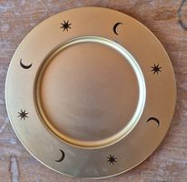 Präsentierteller mit Mond und Sterne Muster, Ø 33 cm ✨