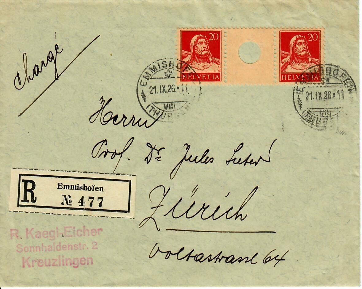 Tutti i francobolli: R - Emmishofen mit S30 1926 – Usato da Hochdorf venduto da Ziegel-16