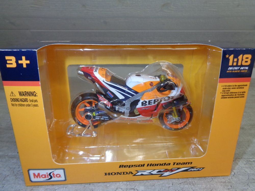 Mô hình mô tô 1:18 GP Racing-Repsol Honda Team 2021 MAISTO MT36000