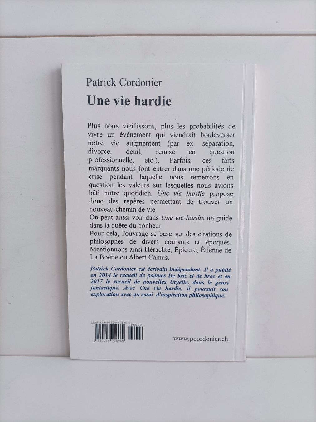 Bücher: Une vie hardie / Patrick Cordonier / Patrick Cordonier 2018 – Gebraucht aus crans montana von AB3963 1