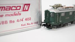 e3 Spur N Lemaco N-002 SBB Re 4/4' 402 Pendel grün