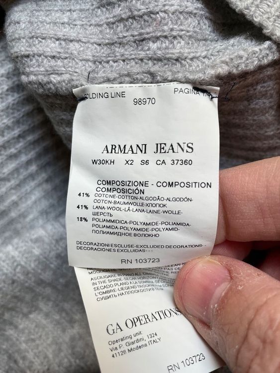 Armani Maglioni & Felpe: ARMANI JEANS Herrenpullover, Grösse M/L – Usato da Uetikon am See venduto da Wigglo 6