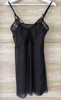 Schwarzes Negligee mit Spitze, Grösse M/L