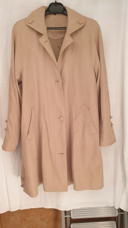 Mantel Beige weich wie Wildleder, Biaggini 36, Synthetik