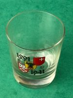 altes Schnapsglas 650 Jahre Eidgenossenschaft von 1941