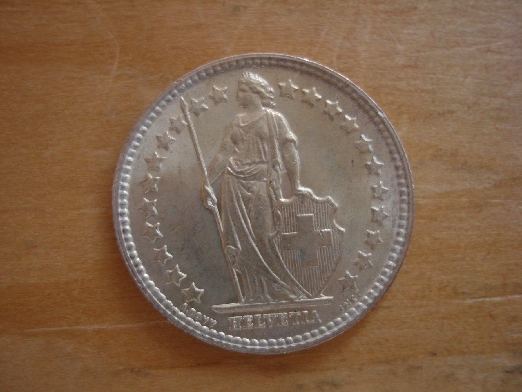 Tutti le monete: (C1) 1/2 Franken 1929 STGL- – Usato da Erlach venduto da Net-Coins 1