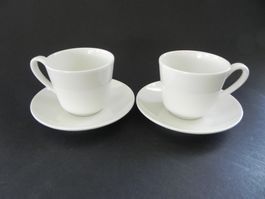 2 Espressosets * WONDERFUL WORLD WHITE * von Villeroy & Boch