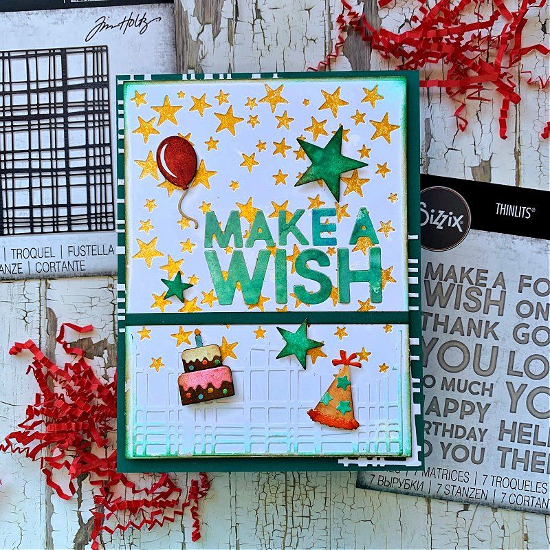 Tim Holtz Pochoirs: Tim Holtz Sizzix Thinlits  ** Bold Text # 1 ** – Neuf avec emballage d'origine à Rubigen par rofi100 9