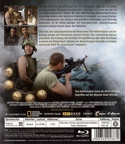 Alle DVDs: Restrepo (Blu-ray) – Neu (gemäss Beschreibung) aus Volketswil von Fraese1 1