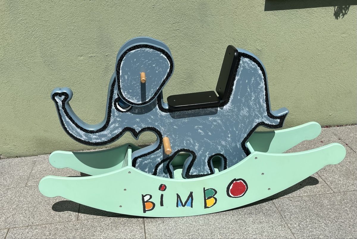 Giocattoli: Schaukel-Elefant "Bimbo" aus Holz – Usato da Lenzburg venduto da Suppechaschper 1