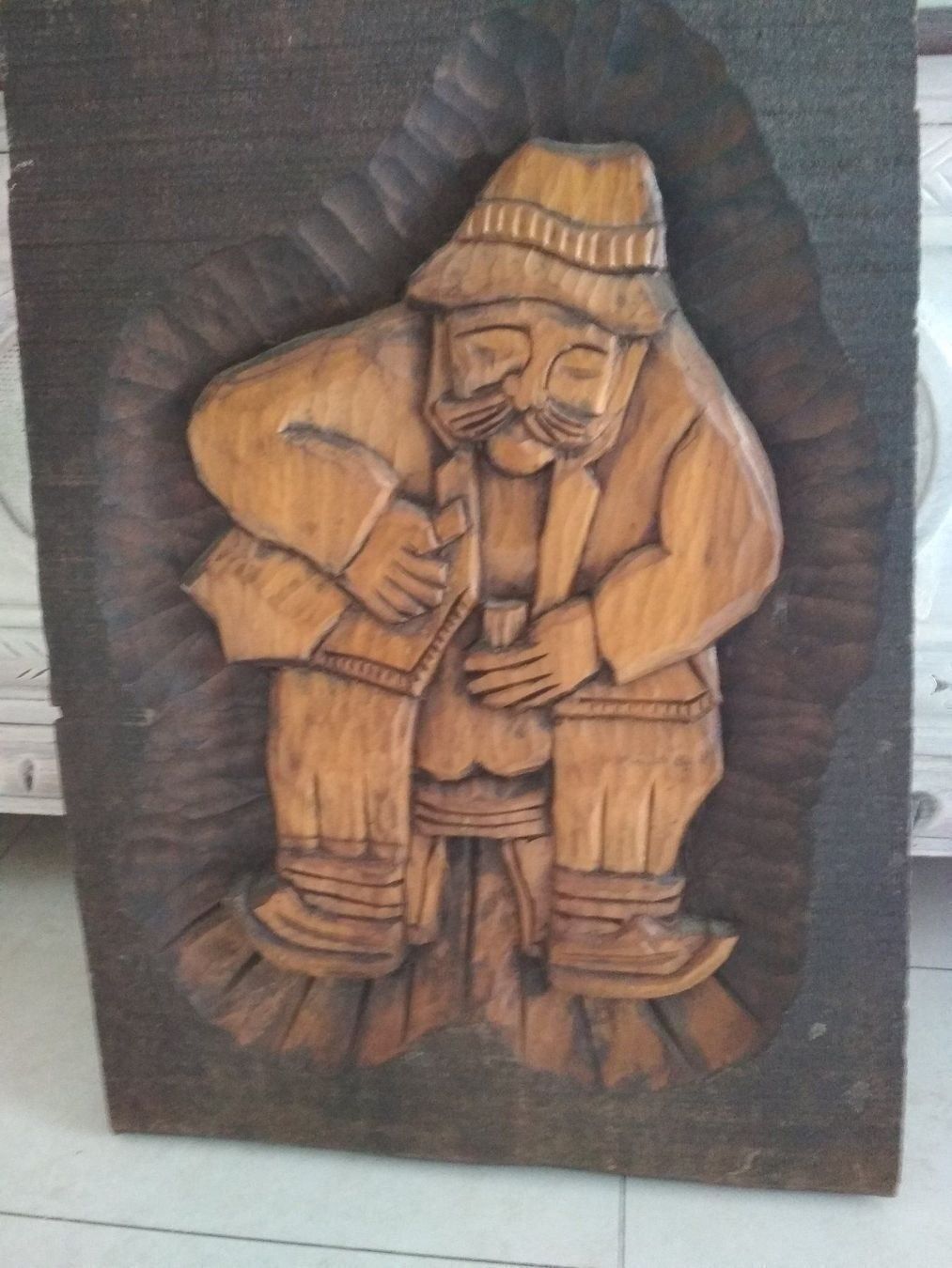Skulpturen & Statuen: Antike Holzschnitzerei.  ca 33 x 48 cm – Gebraucht aus Schötz von Vulkan2 4