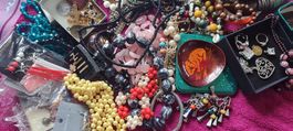 Lot de bijoux XXL fantaisie variés état divers occasion