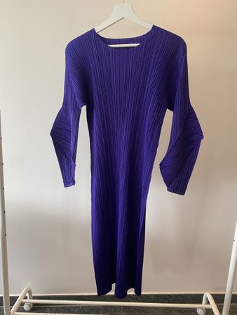 Purple Pleats Please Dress