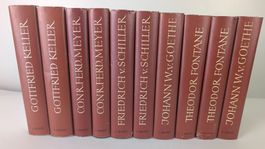 10 Klassiker-Bände: Goethe, Schiller, Keller, Fontane u.a.