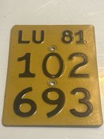 Nummernschild LU 81 102693 (S13)