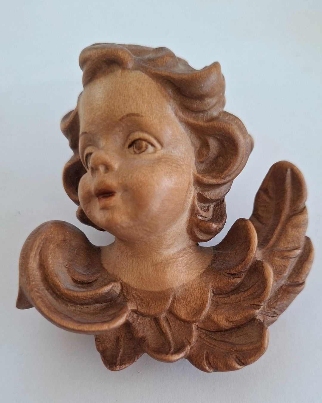 Statuette: Holz Engel Figur, Handgeschnitzt – Usato da Opfikon venduto da Diversamente