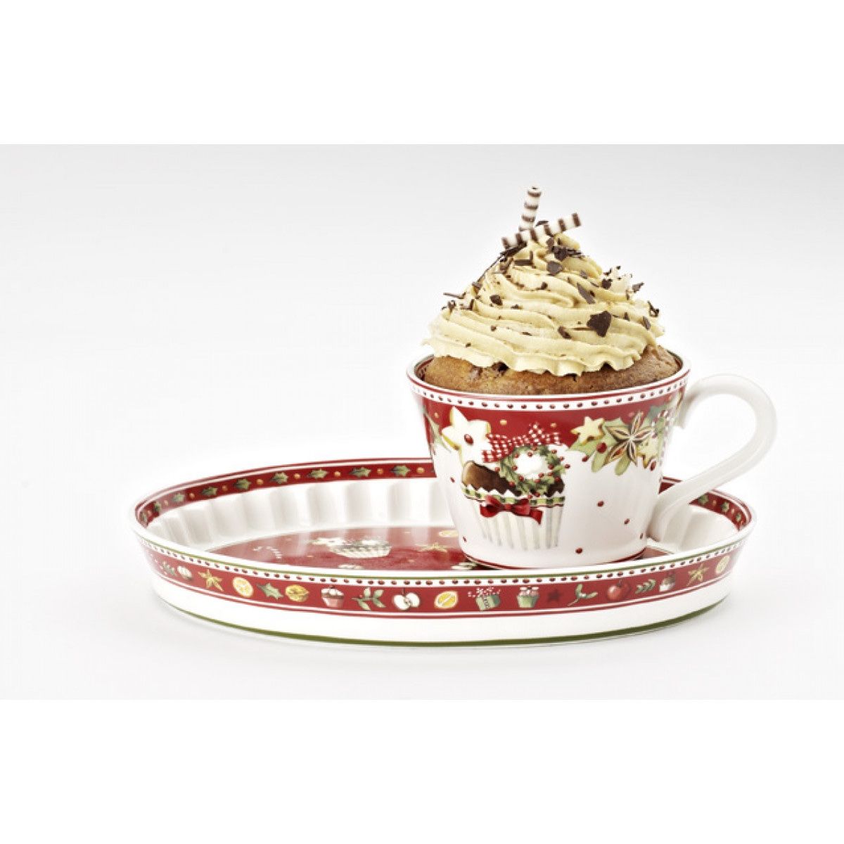 Villeroy & Boch Alle Dekorationen: Villeroy & Boch Winter Bakery Delight 2in1 Cupcake Set – Neu (gemäss Beschreibung) aus Genève von sunandwind