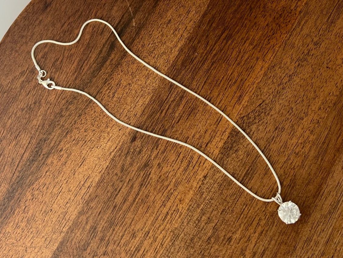Ketten: VVS1 Moissanite necklace collier ca 5 ct, CH certificate – Neu (gemäss Beschreibung) aus Apples von the_7jtf 2