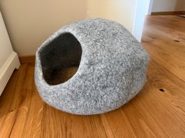 Katzenhöhle aus 100% Wollfilz, neu und OVP