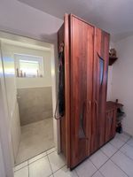 Garderobe Schrank Birnenholz