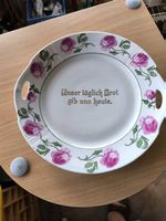 Teller mit Spruch 