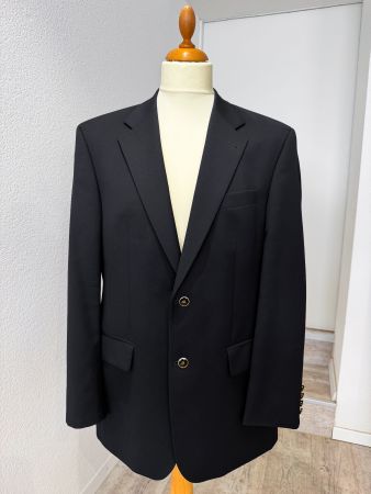 Piattelli Roma Herren Sakko Gr. 50 Schwarz – 100% Schurwolle