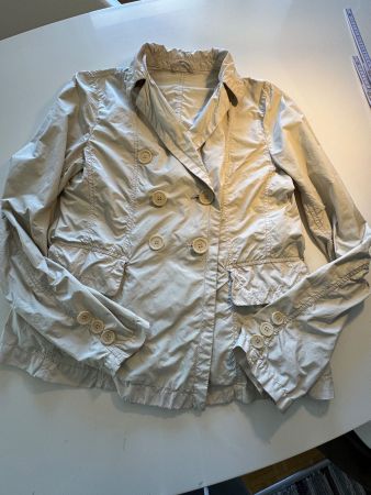 ASPESI Übergangsjacke zweireihig – Hellbeige – Gr. M