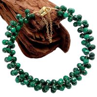 Wunderschön Malachit Armband Perle 18.5 cm Bracelet